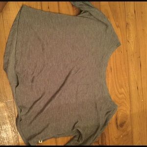 Gray Cropped shirt. Never worn.